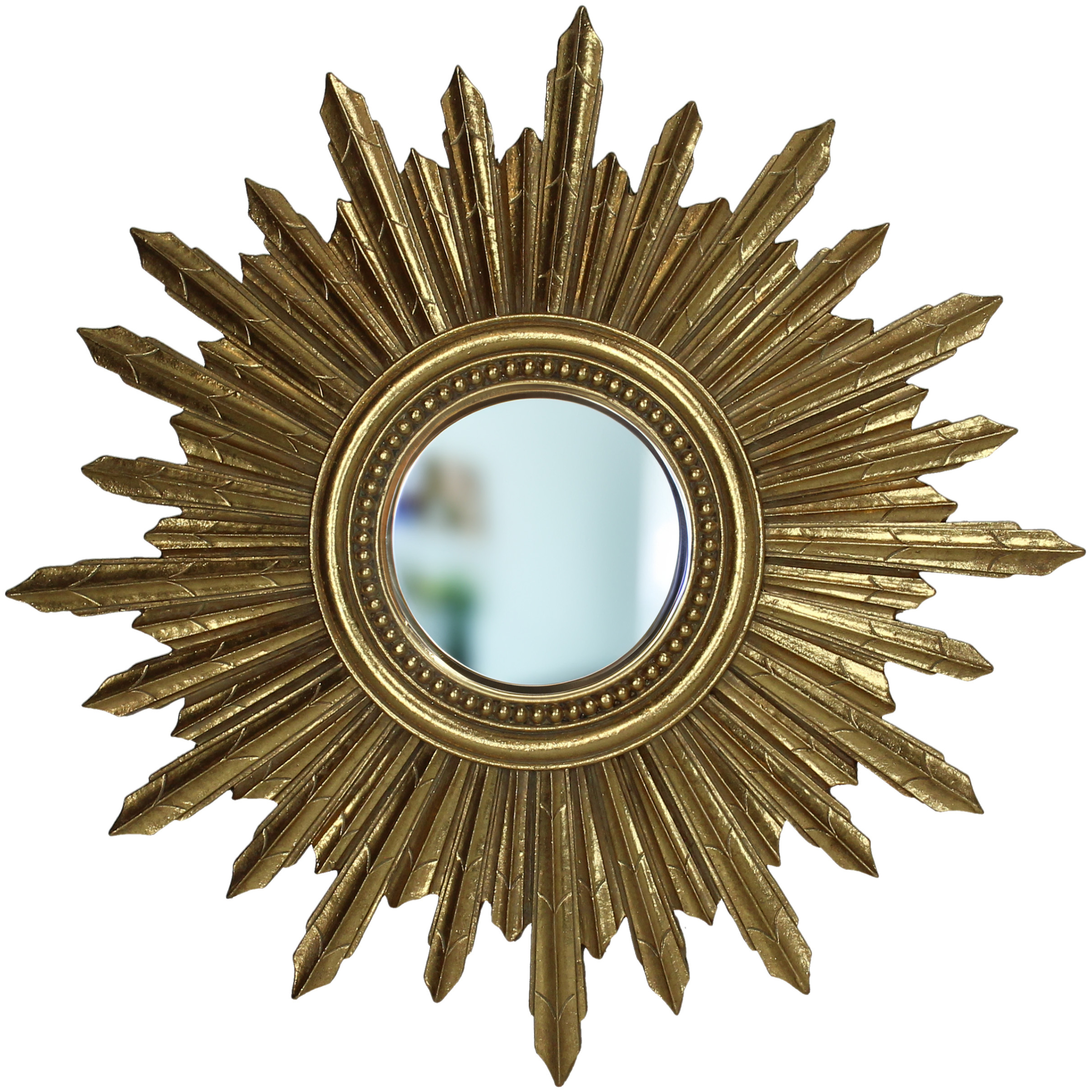 Spegill, Sól Polyresin Gull