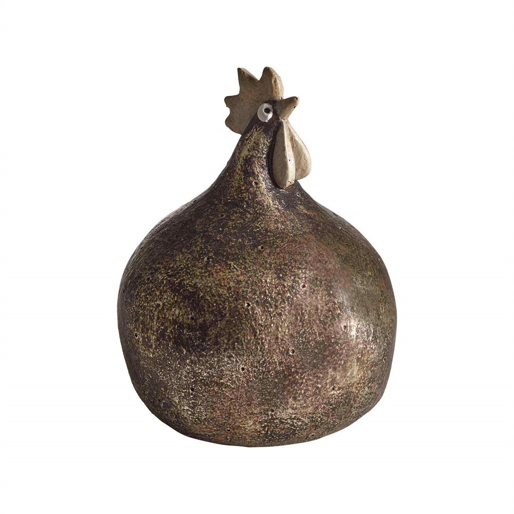 NG Hæna Skimra svört/gull, H.13cm