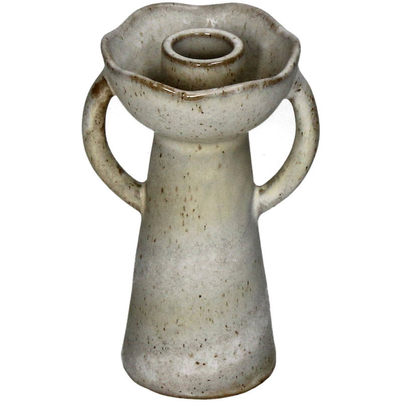 Kertastjaki Stoneware Ivory