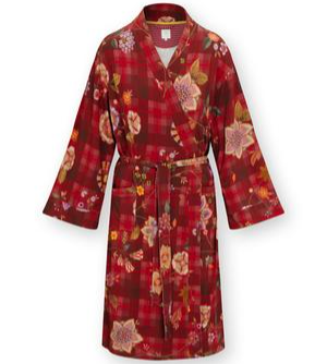 PHW Naomi Kimono Flores Felices Red