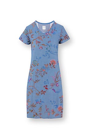 PHW Djoy Short Sleeve Nightdress Bodhi Flower Blue