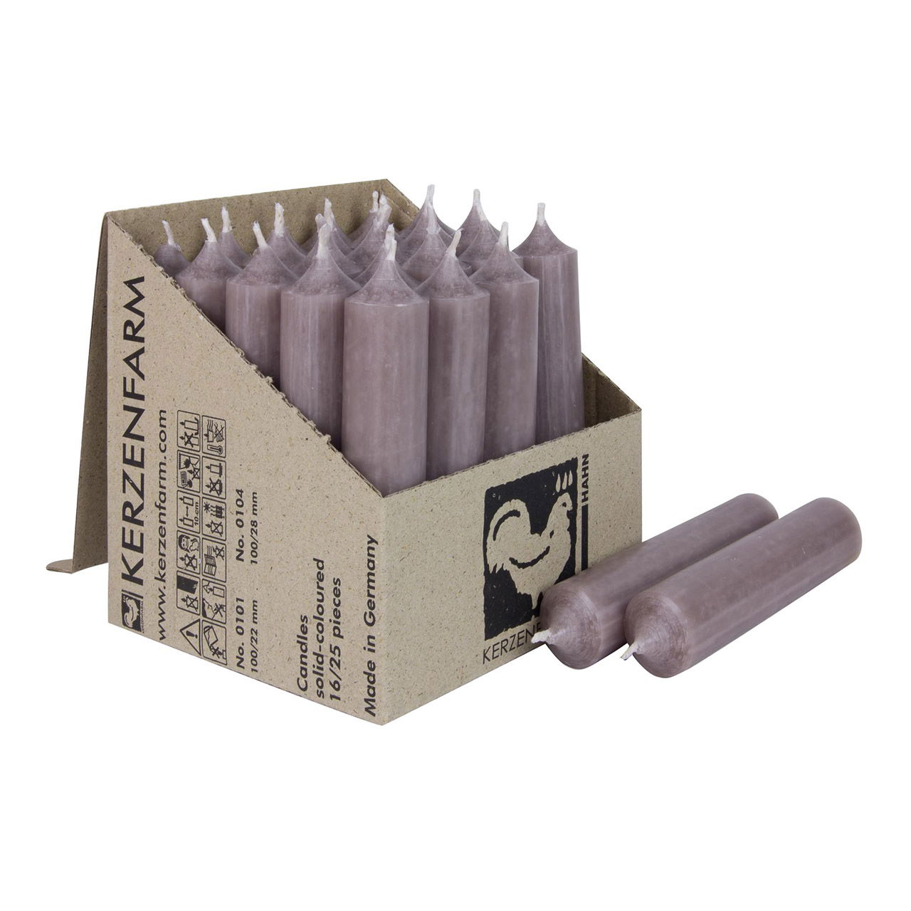 GW Stick candle colored wax mud