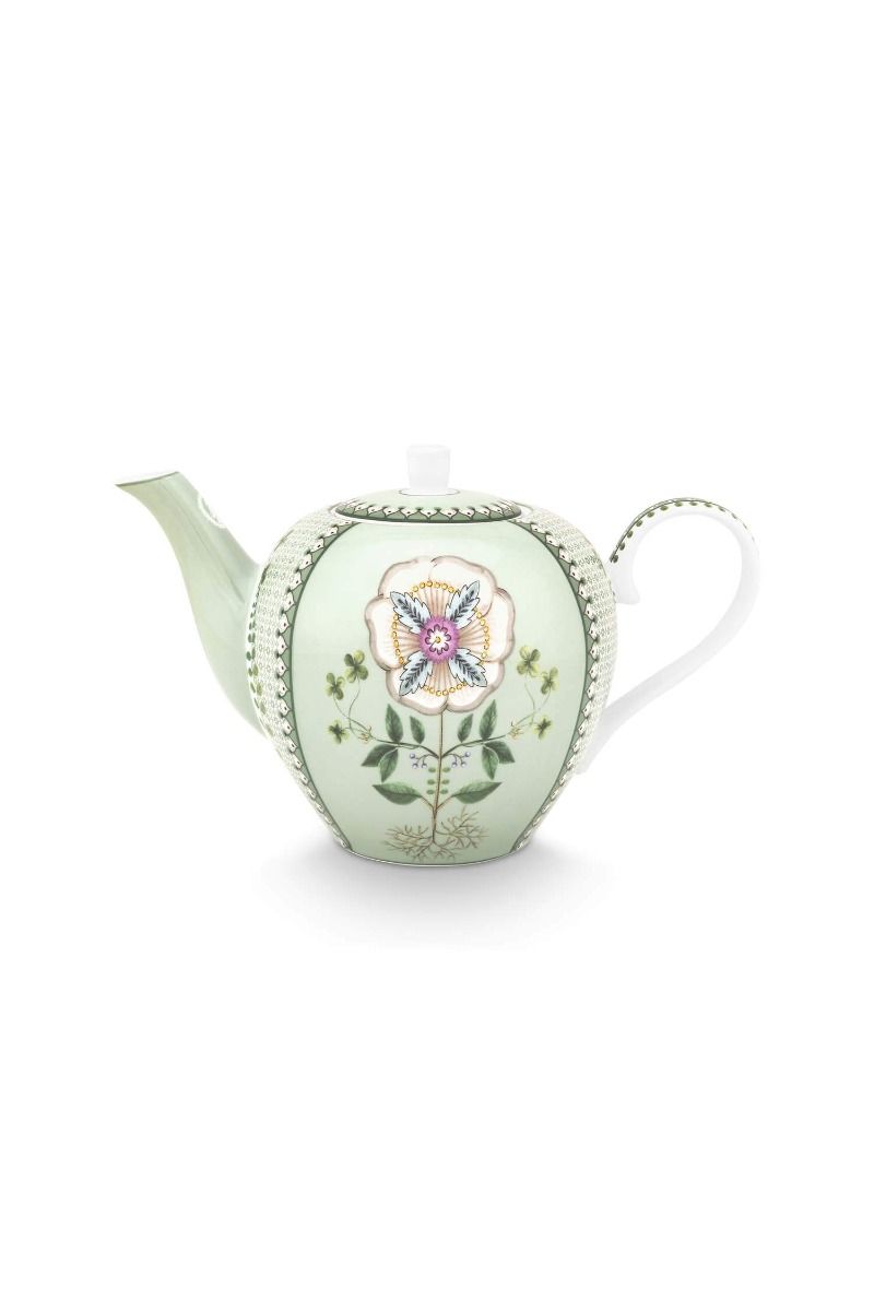 PIP Tea Pot Lily&Lotus Tiles Light Green