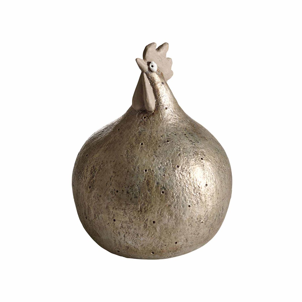 NG Hæna Skimra sand/gull, H.13cm