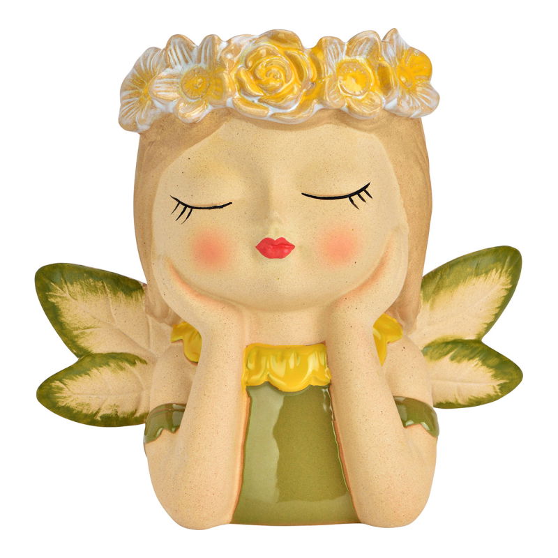 GW Girl's vase made of stoneware, beige/