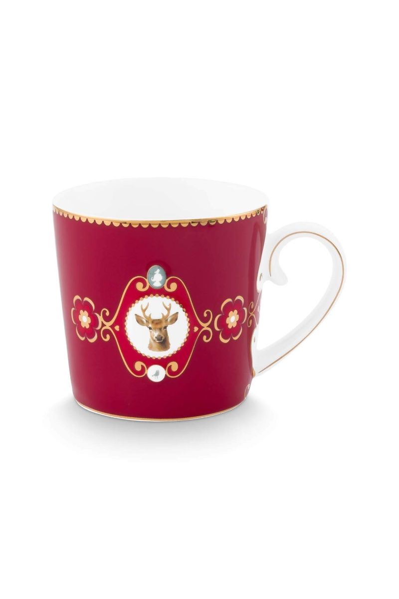 PIP Mug Small Love Birds Medallion Deer