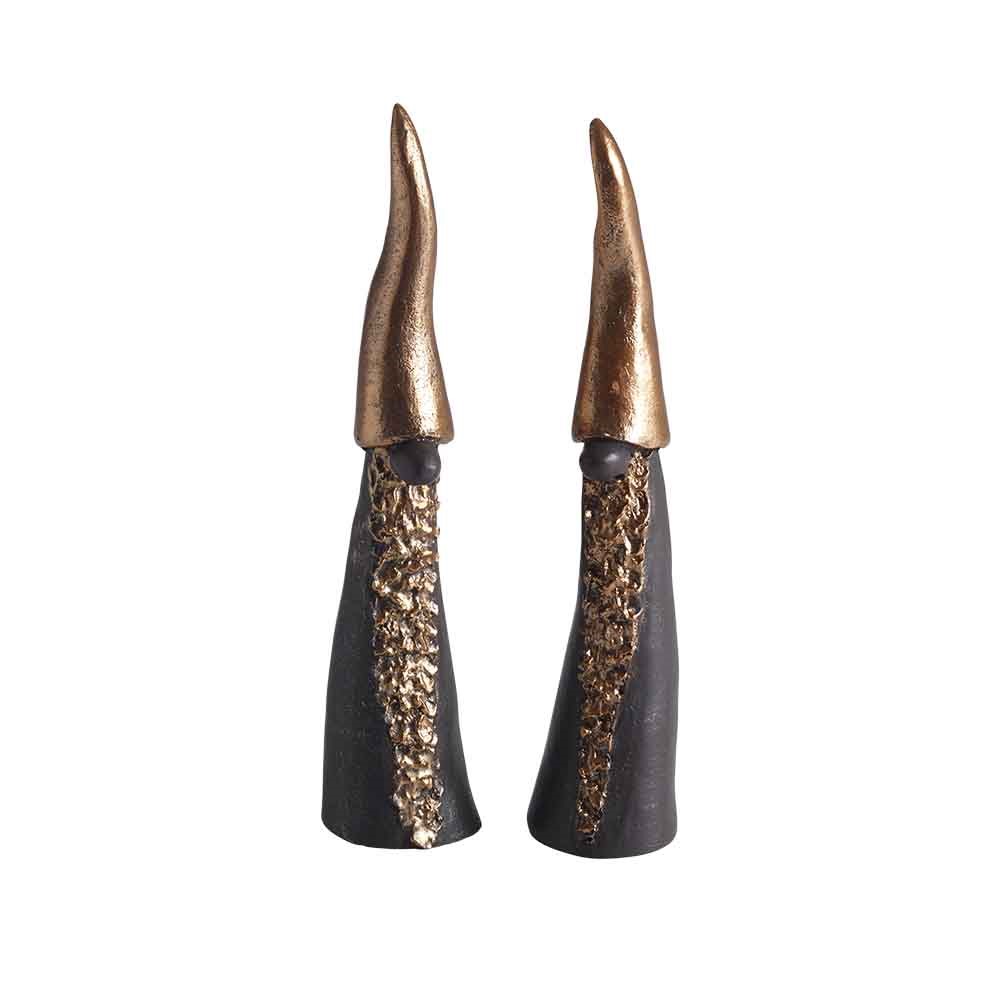 NG Tomten den långa svart 2st H.15cm