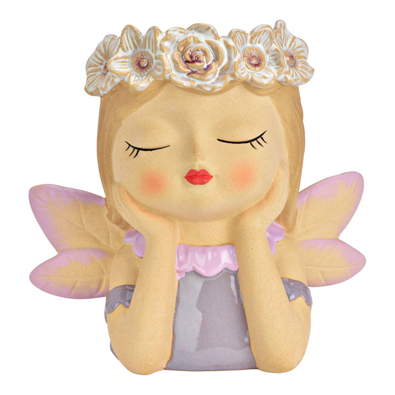 GW Girl's vase made of stoneware, beige/