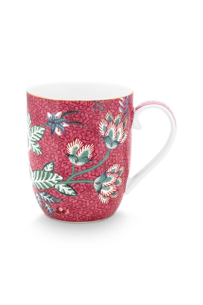 PIP Mug Small Flower Festival Dark Pink