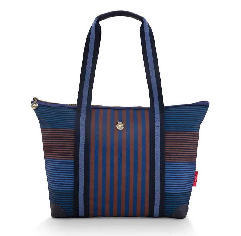 PIP Tilda Tote Bag Medium Stripe Blue 47
