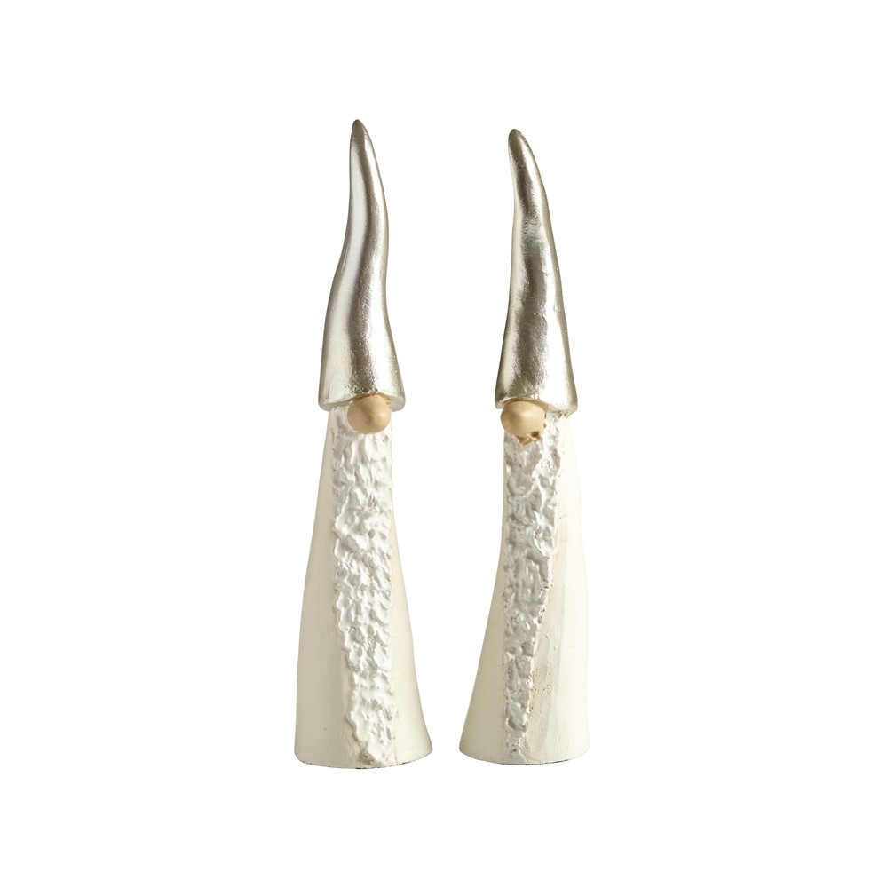 NG Tall Santa white 2pcs H.15cm