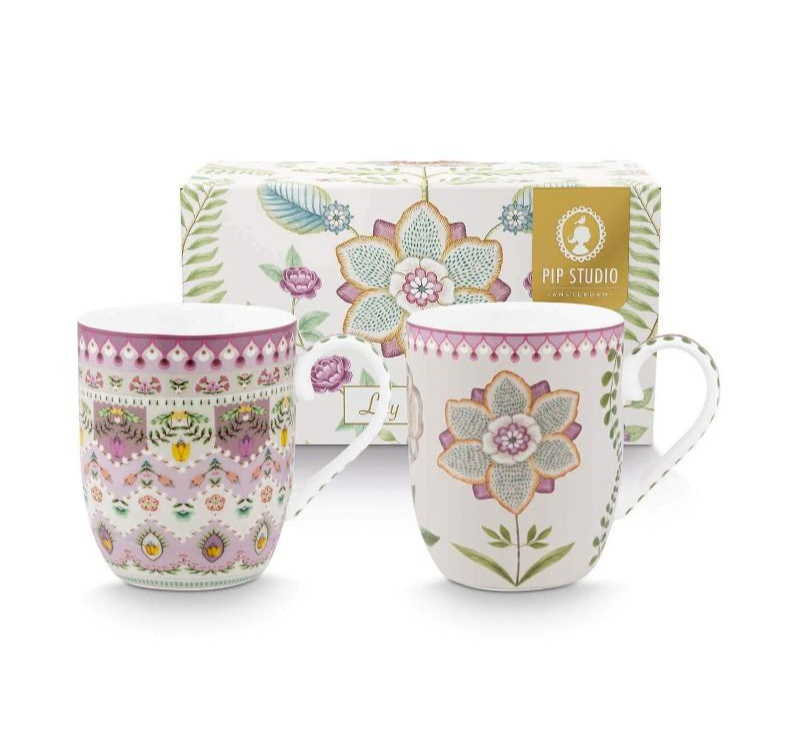 PIP Set/2 Mugs Small Lily&Lotus 145ml