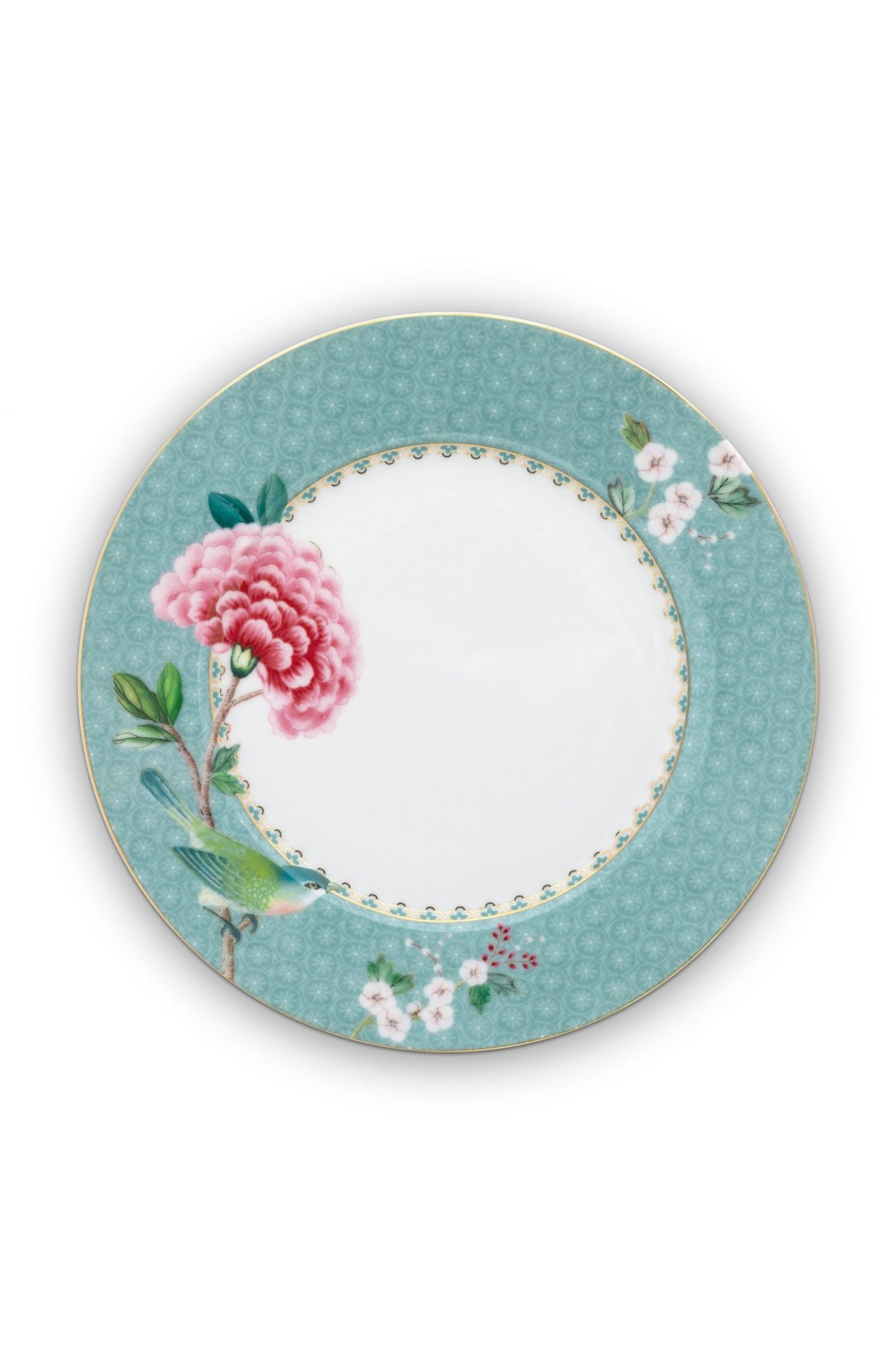 PIP Plate Blushing Birds Blue 21cm