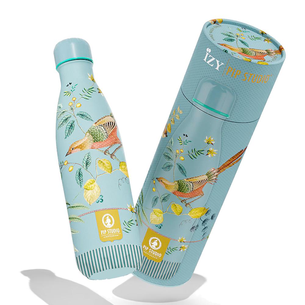 IZY Thermo flaska little birds blá 500ml
