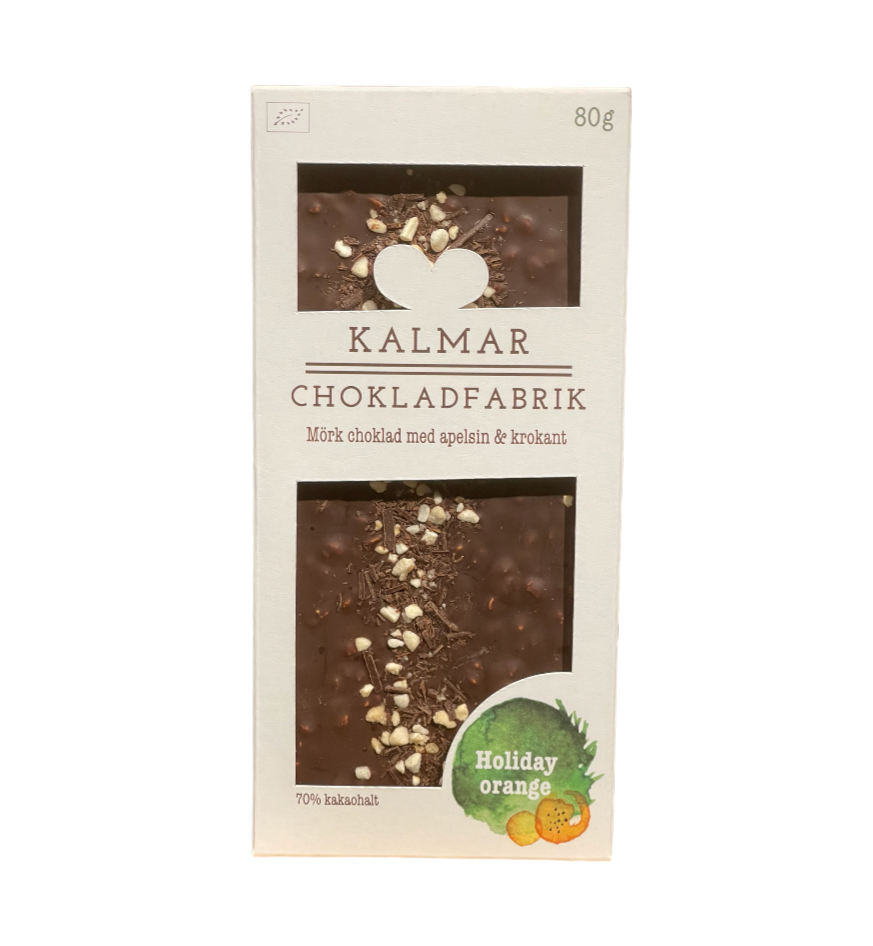 KC Dökkt súkkulaði m/appelsínu, krokant