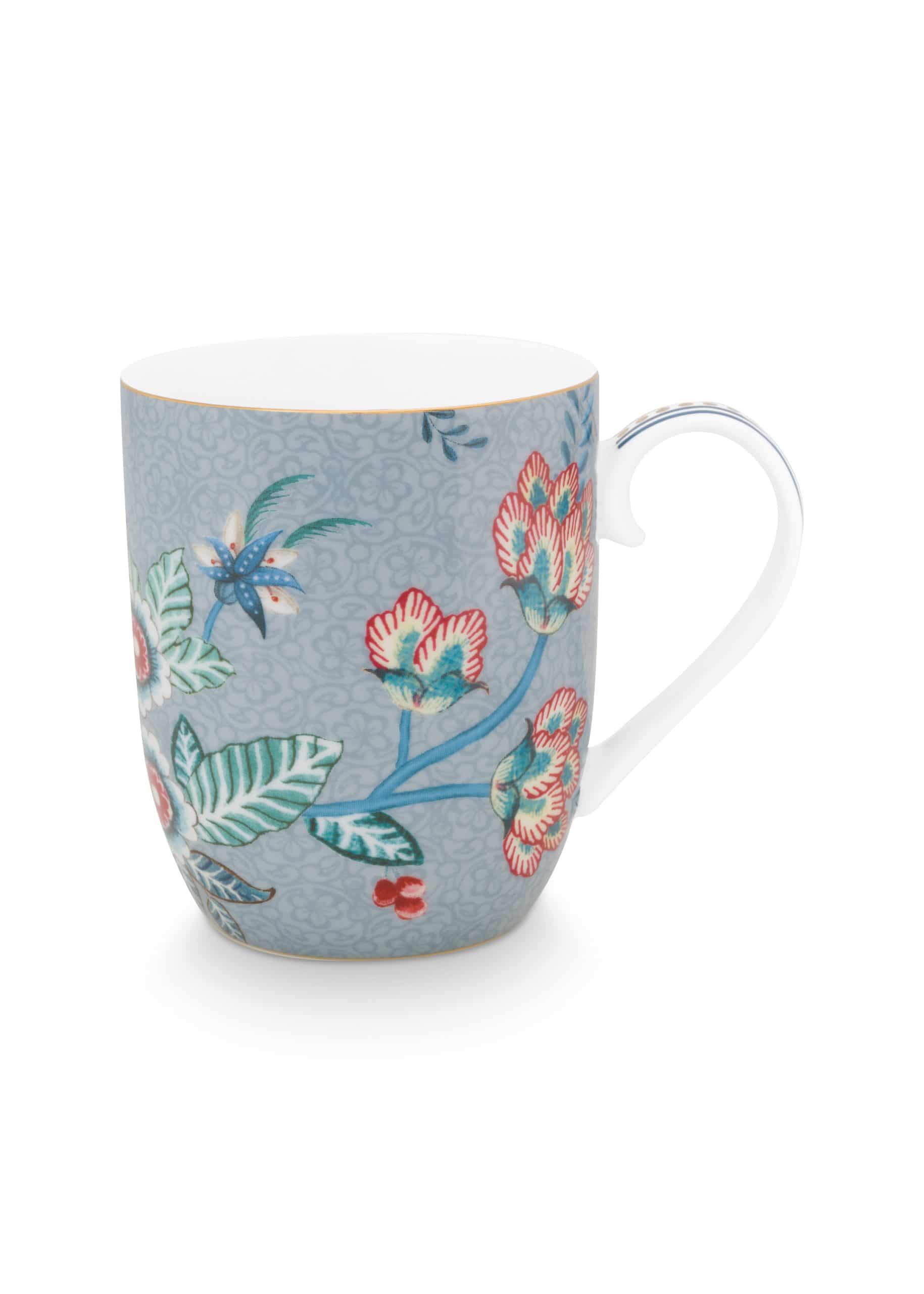 PIP Mug Small Flower Festival Light Blue