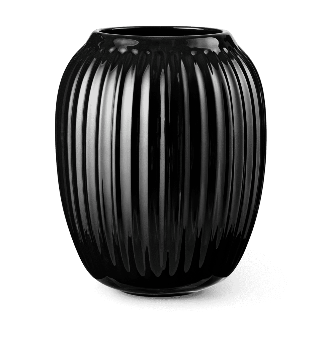 Kahler Hammershoj vasi svartur H21