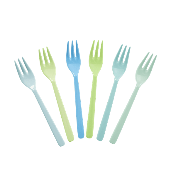 RICE 6 Melamine Cake Forks