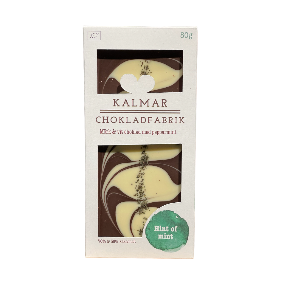 KC Dökkt/hvítt súkkulaði með piparmyntu