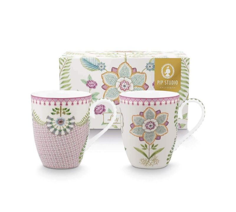PIP Set/2 Mugs Large Lily&Lotus 350ml