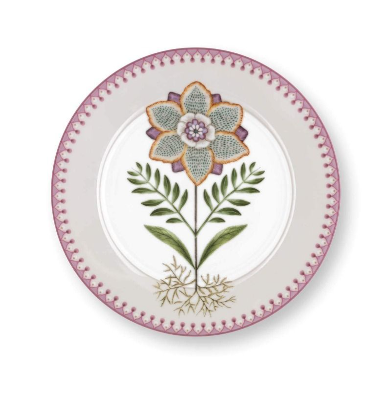 PIP Plate Lily&Lotus Off White 21cm