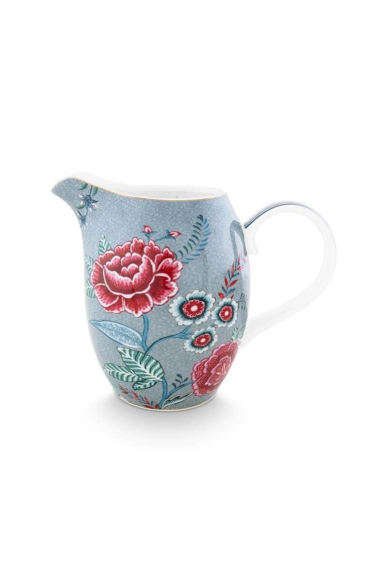PIP Jug Large Flower Festival Light Blue