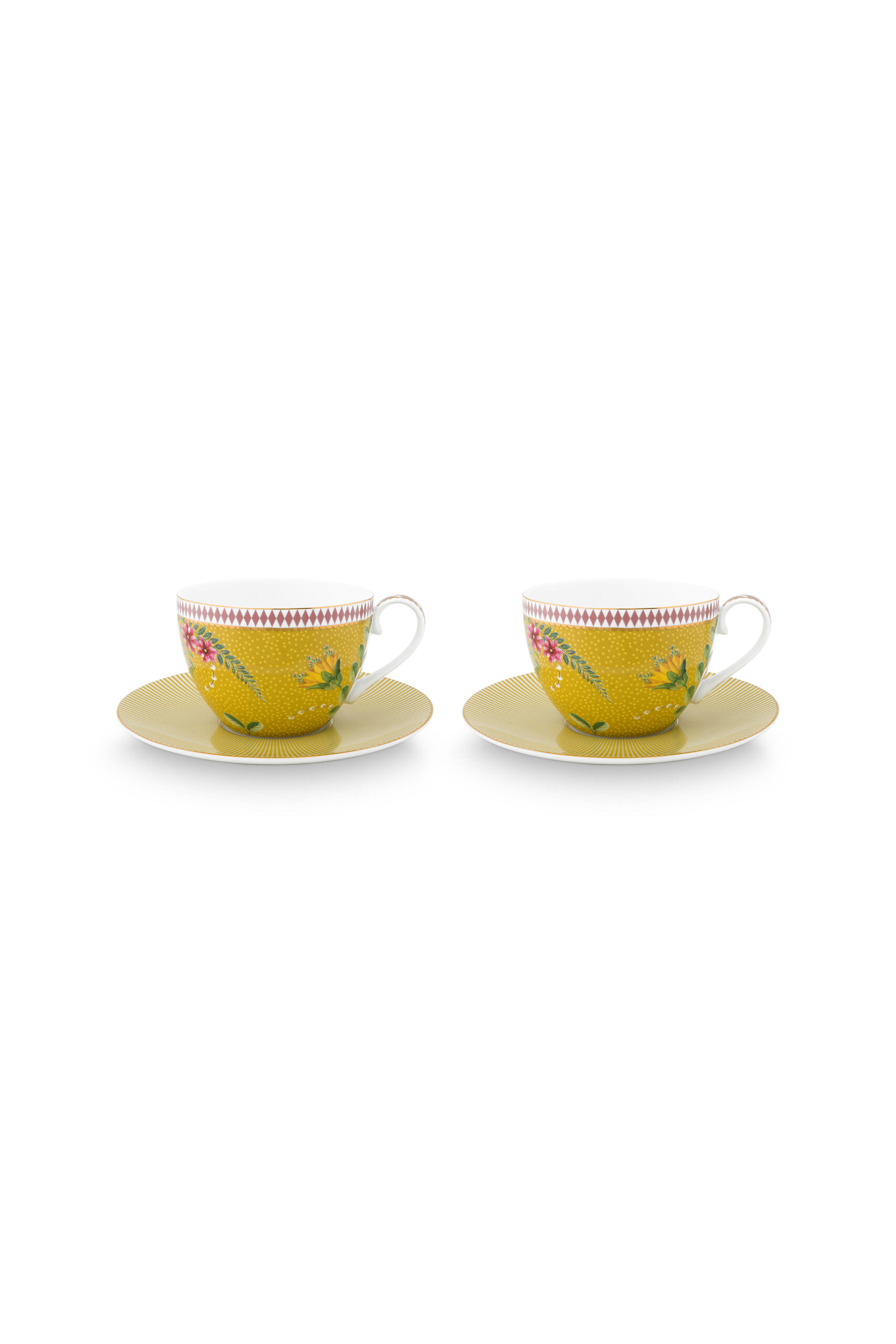 PIP Set/2 Cups & Saucers La Majorelle Ye
