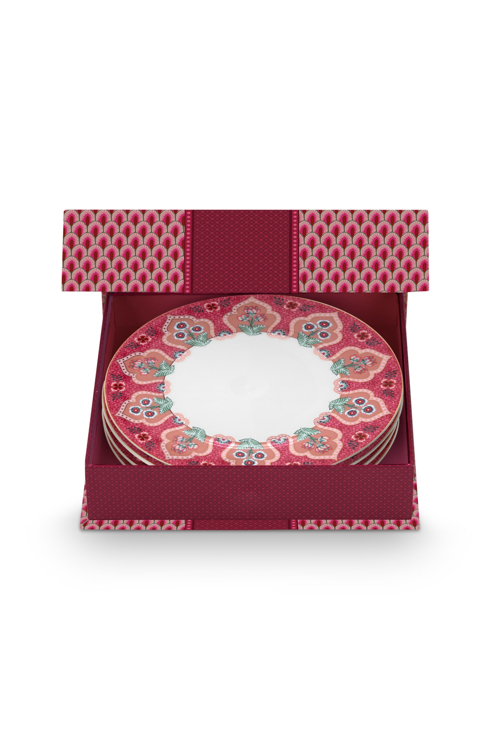 PIP Set/4 Plates Flower Festival Deco Da