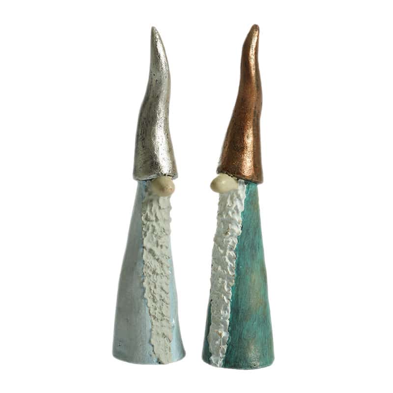 NG Tall Santa metal 2 pcs H.15cm