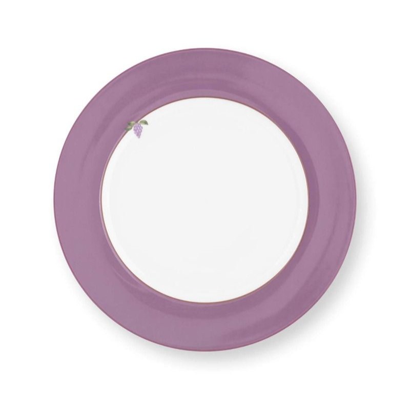 PIP Plate Lily&Lotus Uni Lilac 23cm