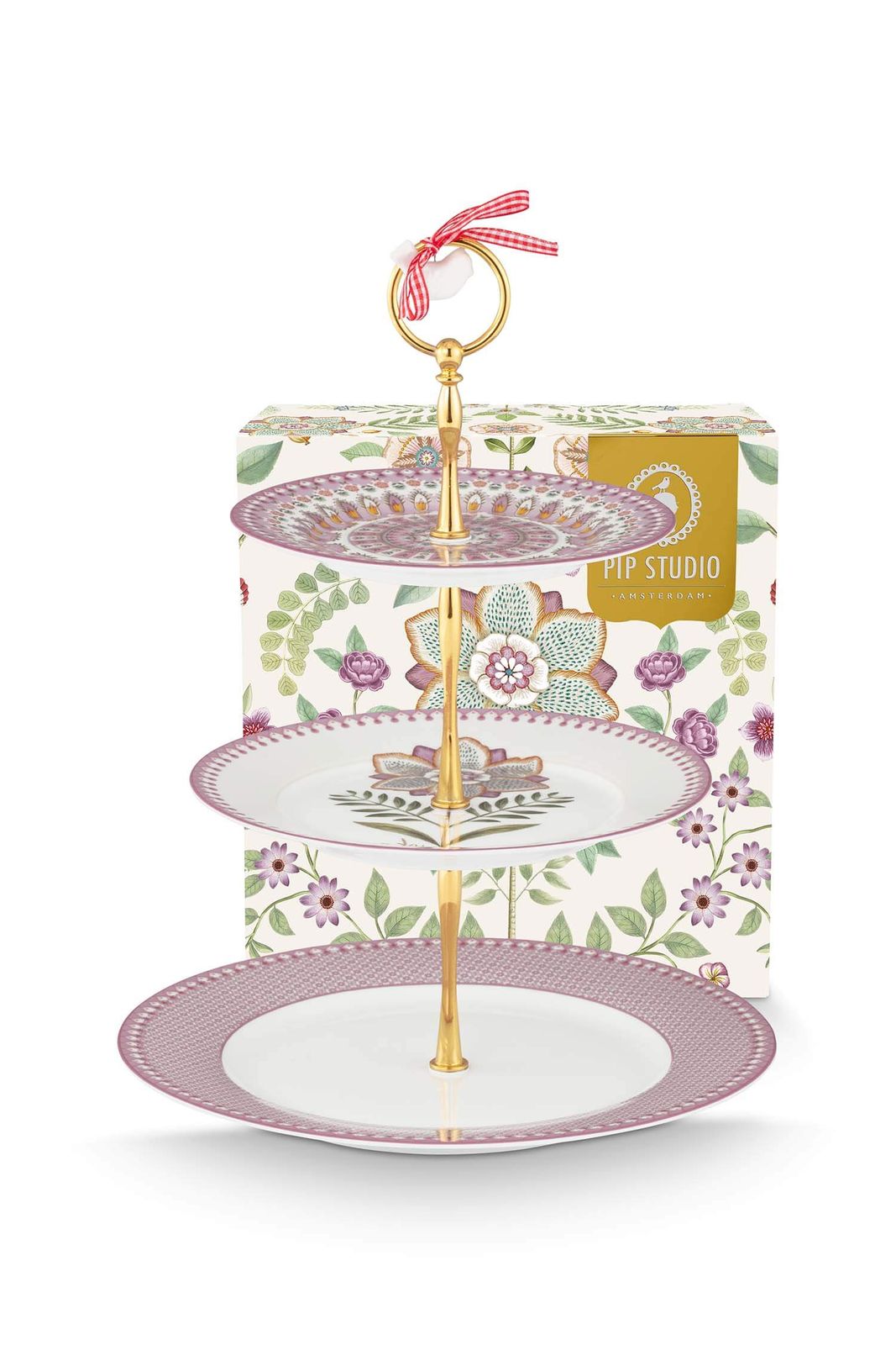 PIP 3/Layer Cake Stand Lily&Lotus Lilac