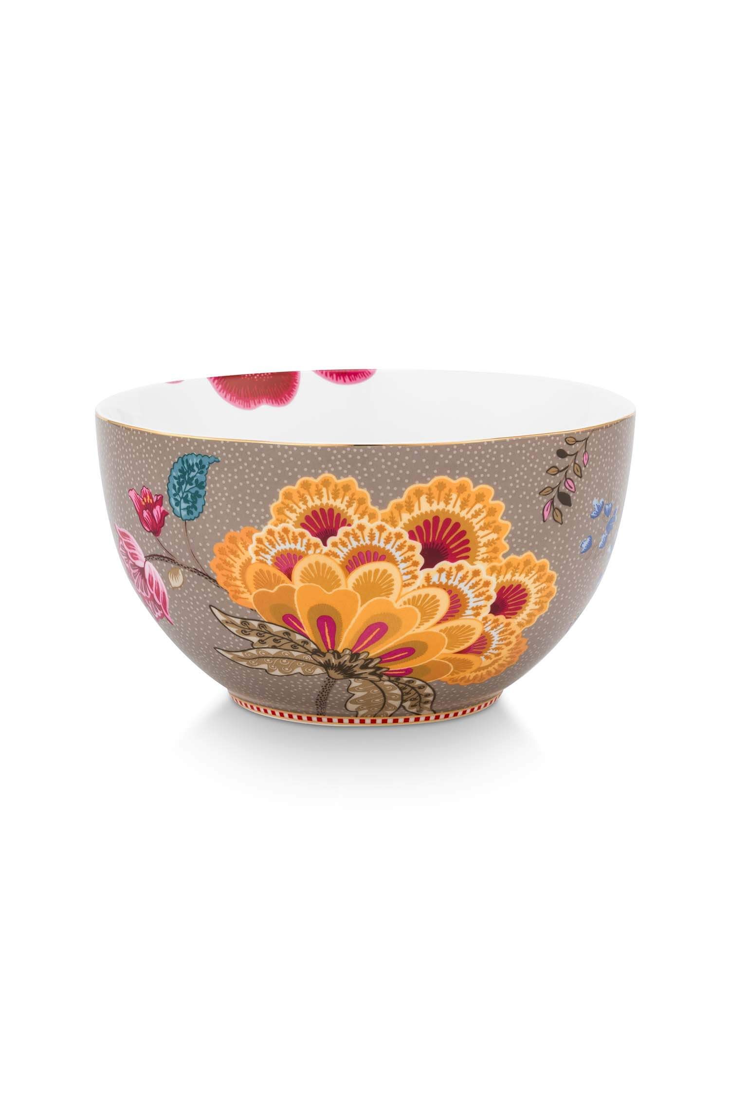 PIP Bowl Blooming Tales Fantasy Khaki 18cm