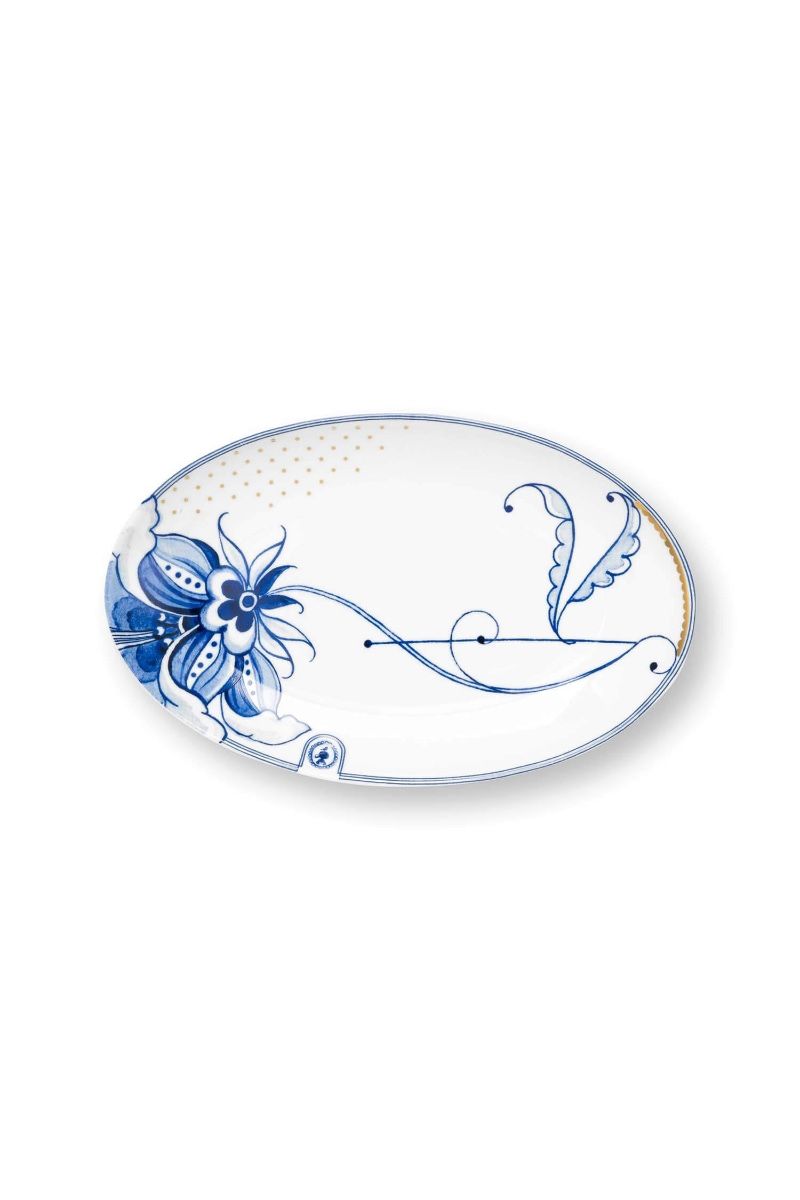 PIP Plate Oval Pip&The Blue Bird White 2