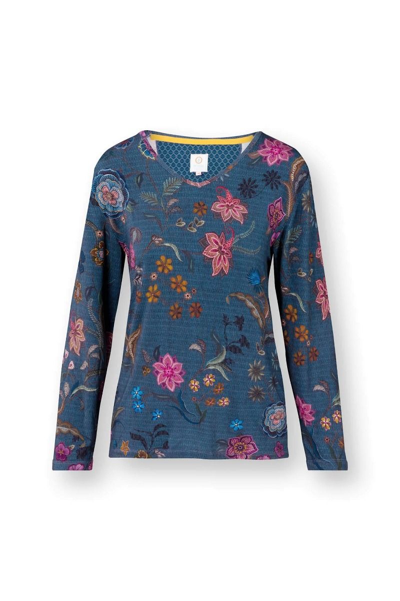 PHW Trice Long Sleeve Top Coco Flower Blue