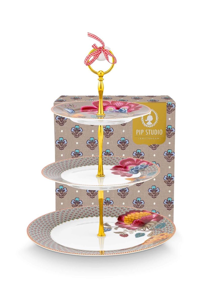 PIP Cake Stand 3/Layers Blooming Tales F