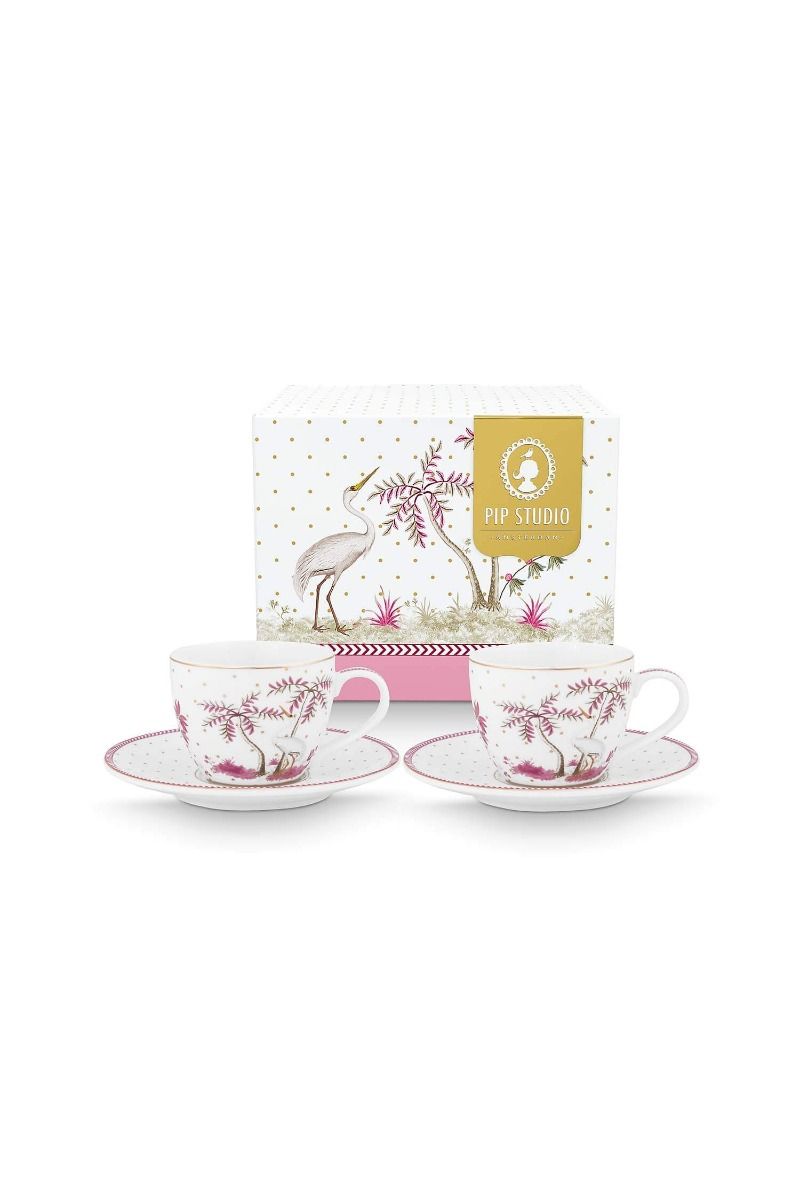 PIP Set/2 Espresso Cups & Saucers Jolie